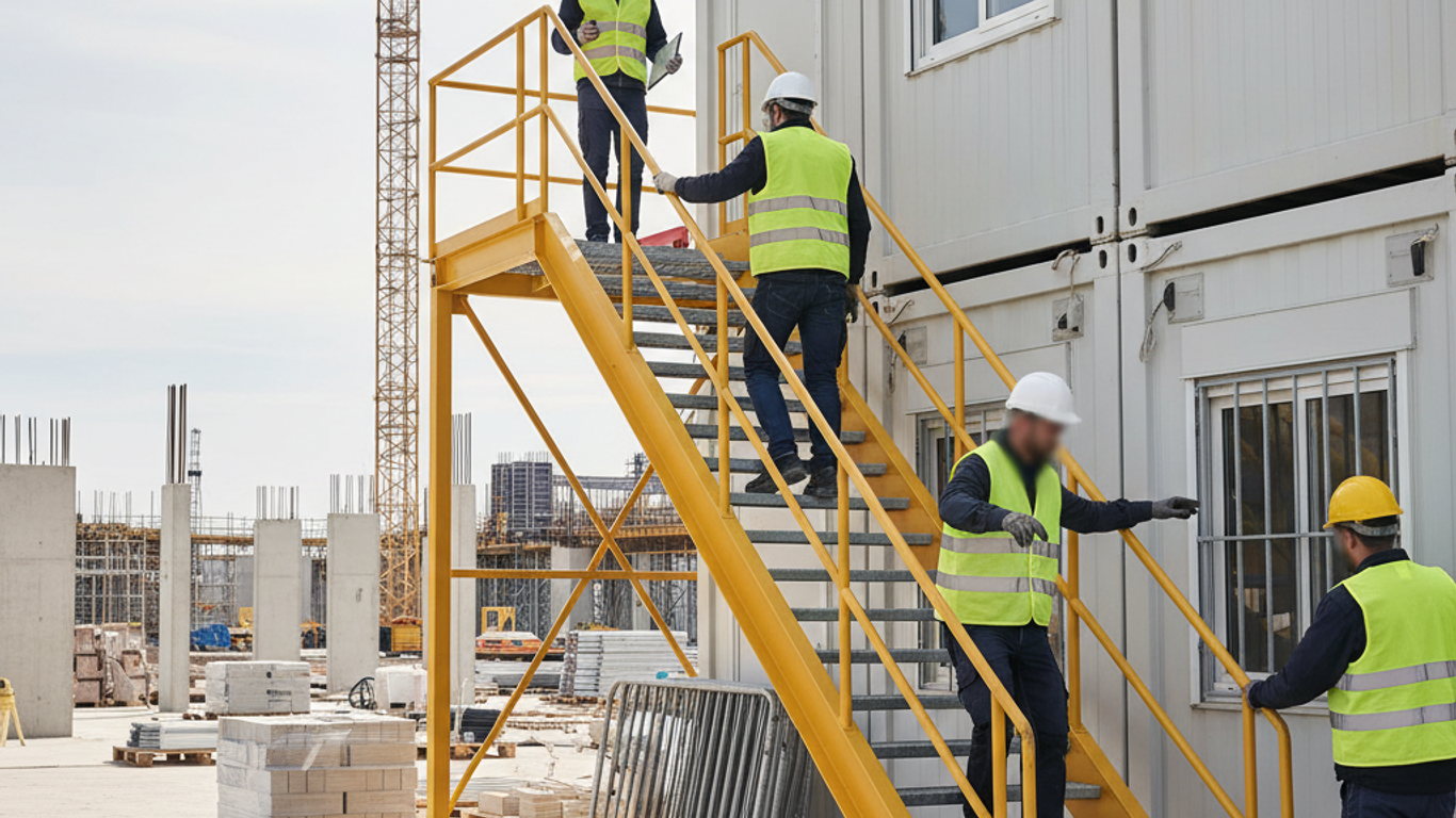 Normes de sécurité pour escaliers conteneurs : êtes-vous conforme ?