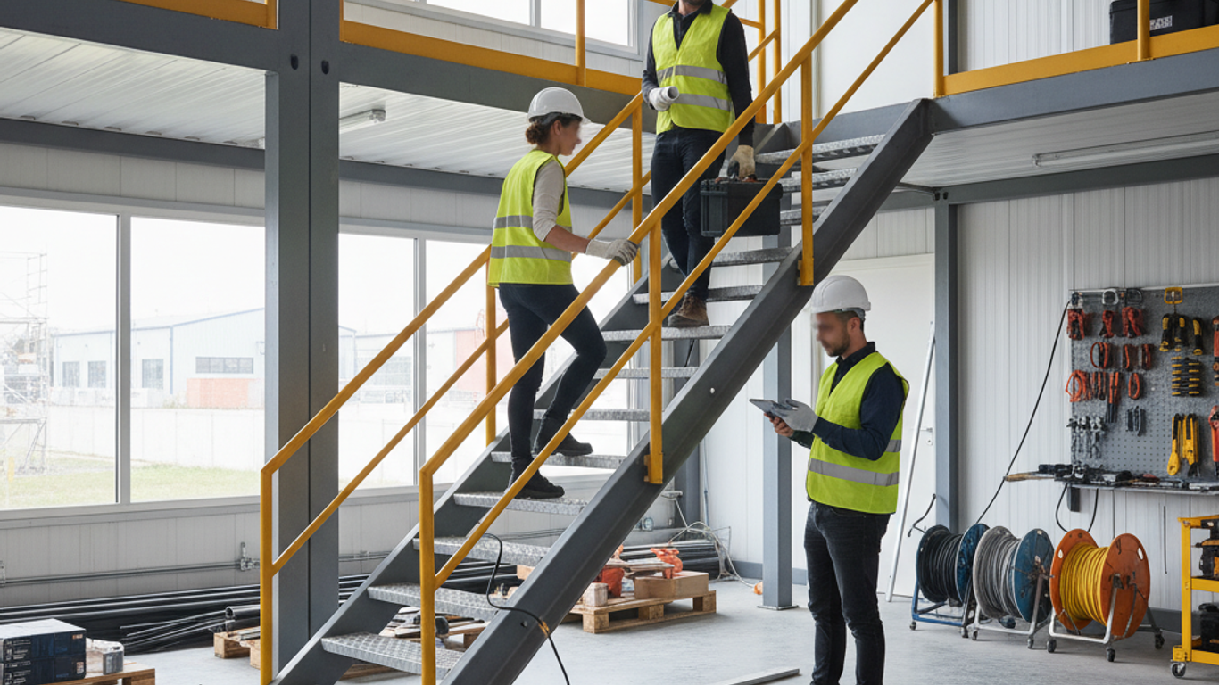 Problèmes structurels escaliers conteneurs