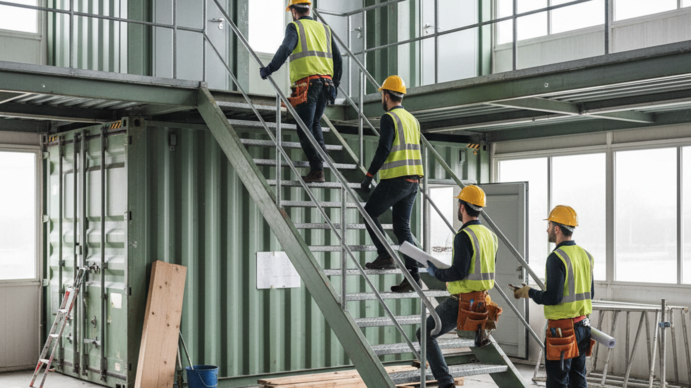 Escaliers conteneurs et environnement : adopter des solutions écoresponsables