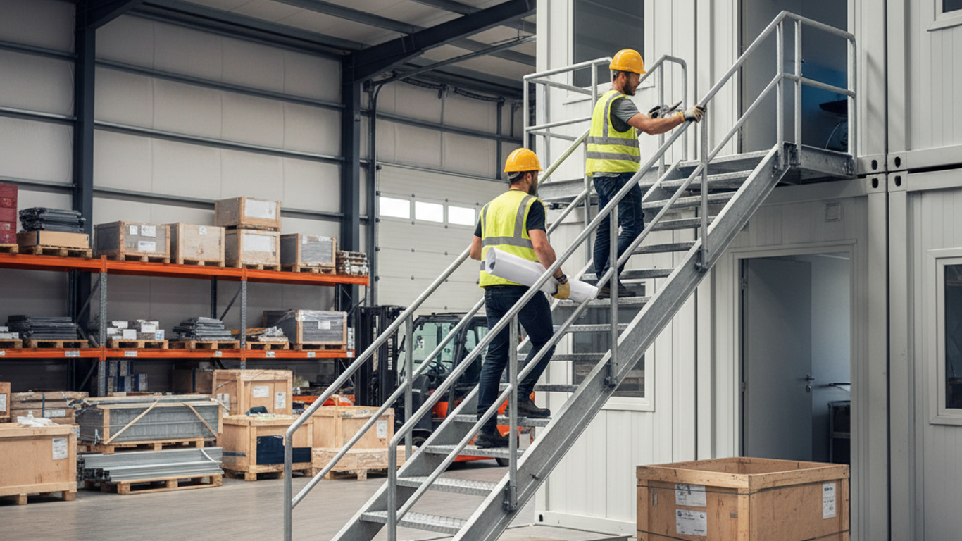 Maintenance et entretien des escaliers conteneurs bases vie