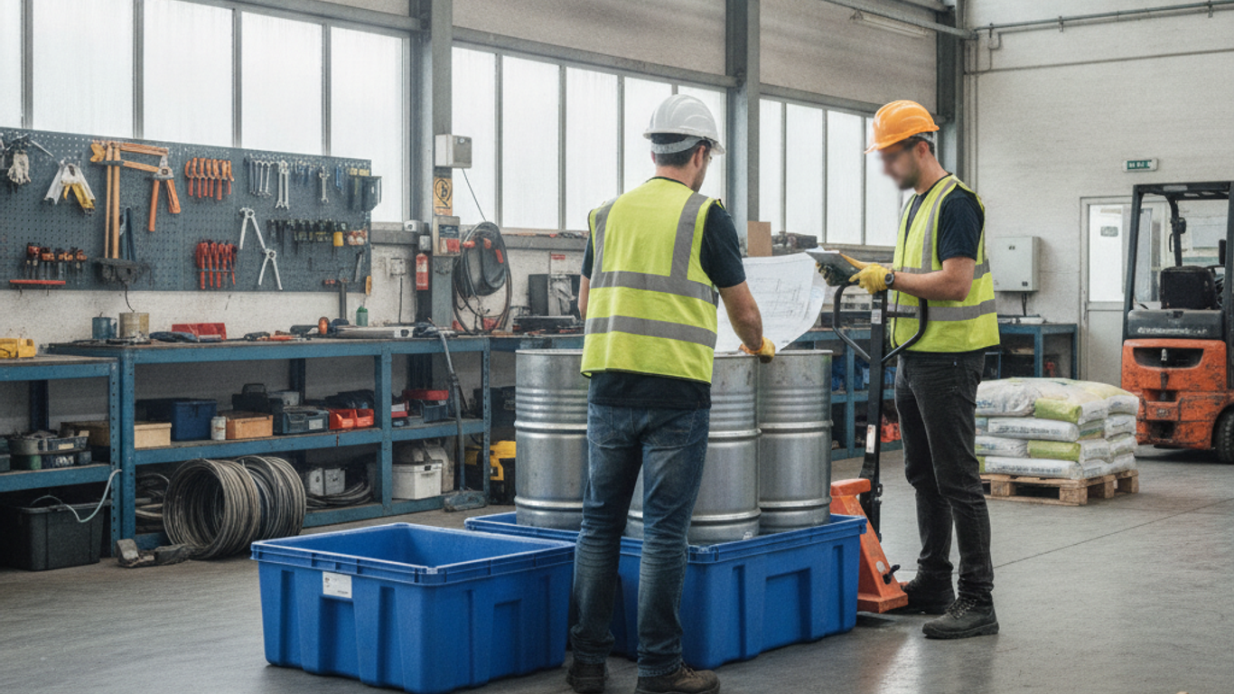 Optimisation de l'espace avec un bac de rétention : astuces pour un site efficace