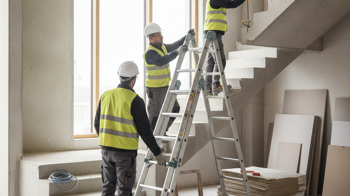 Installation d'échelle pour escaliers : étapes clés pour une mise en service sécurisée