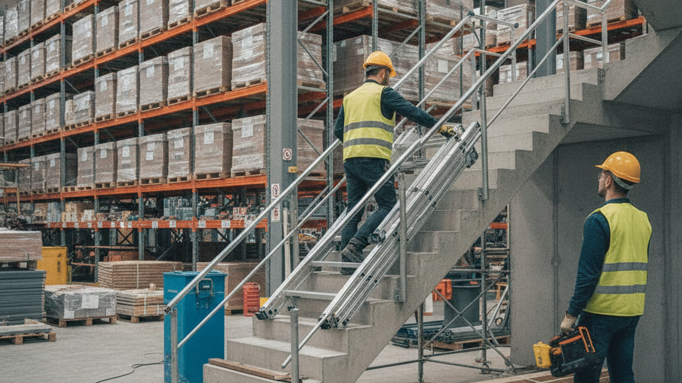 Installation d'échelle pour escaliers : étapes clés pour une mise en service sécurisée