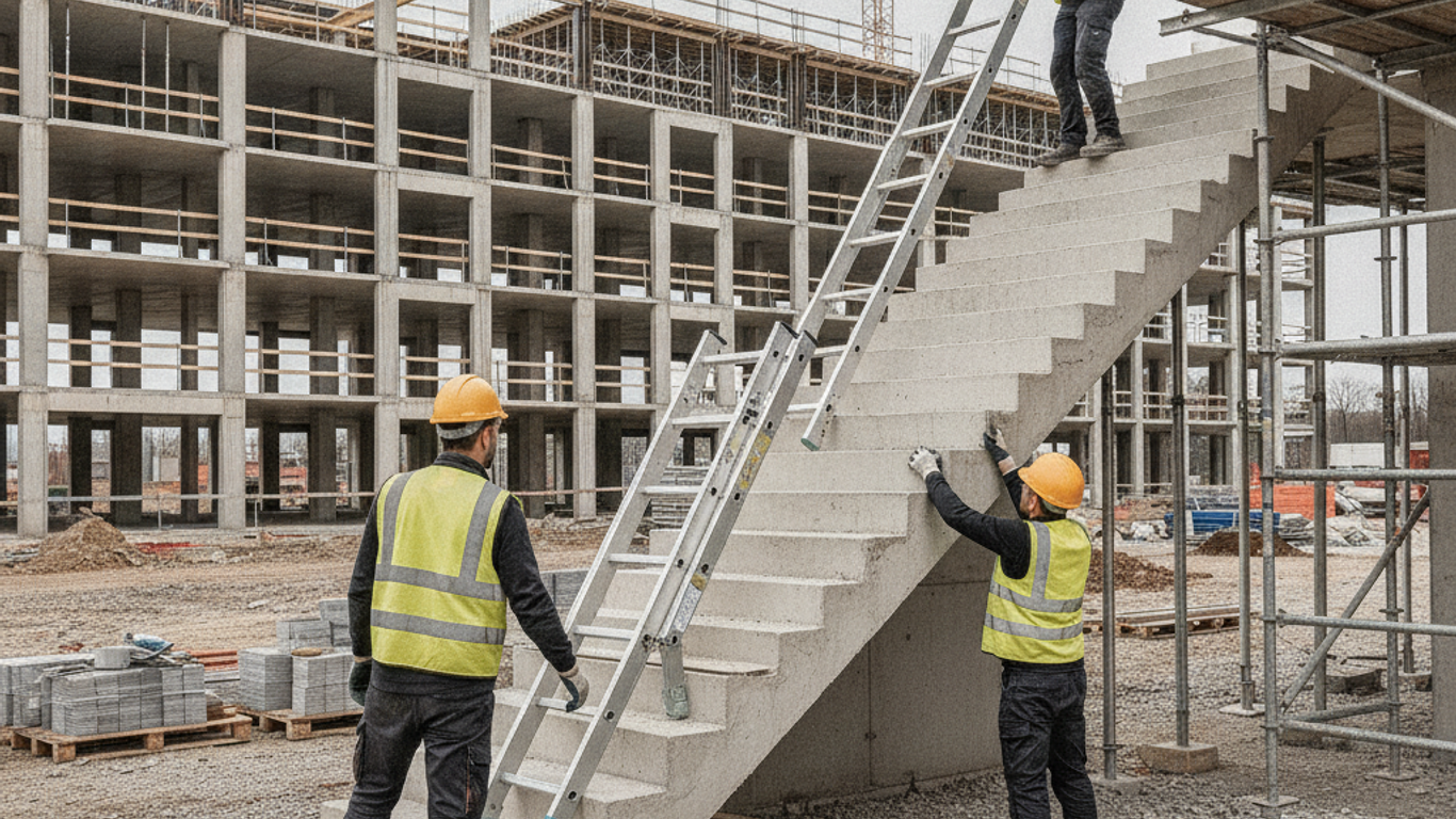 Installation d'échelle pour escaliers : étapes clés pour une mise en service sécurisée