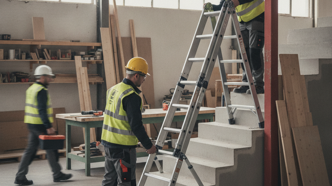 Techniques avancées de positionnement d'une échelle sur escalier