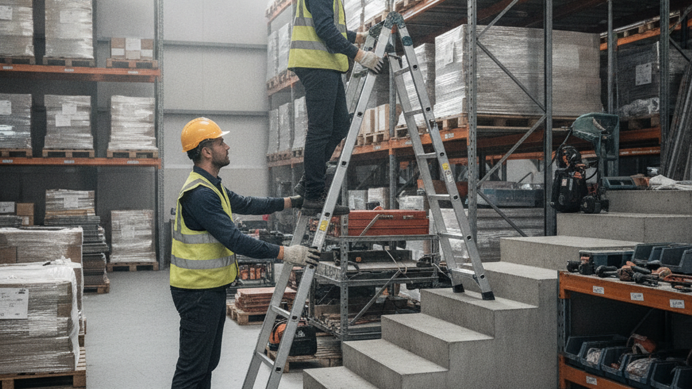 Entretien et inspection régulière d'une échelle pour escalier