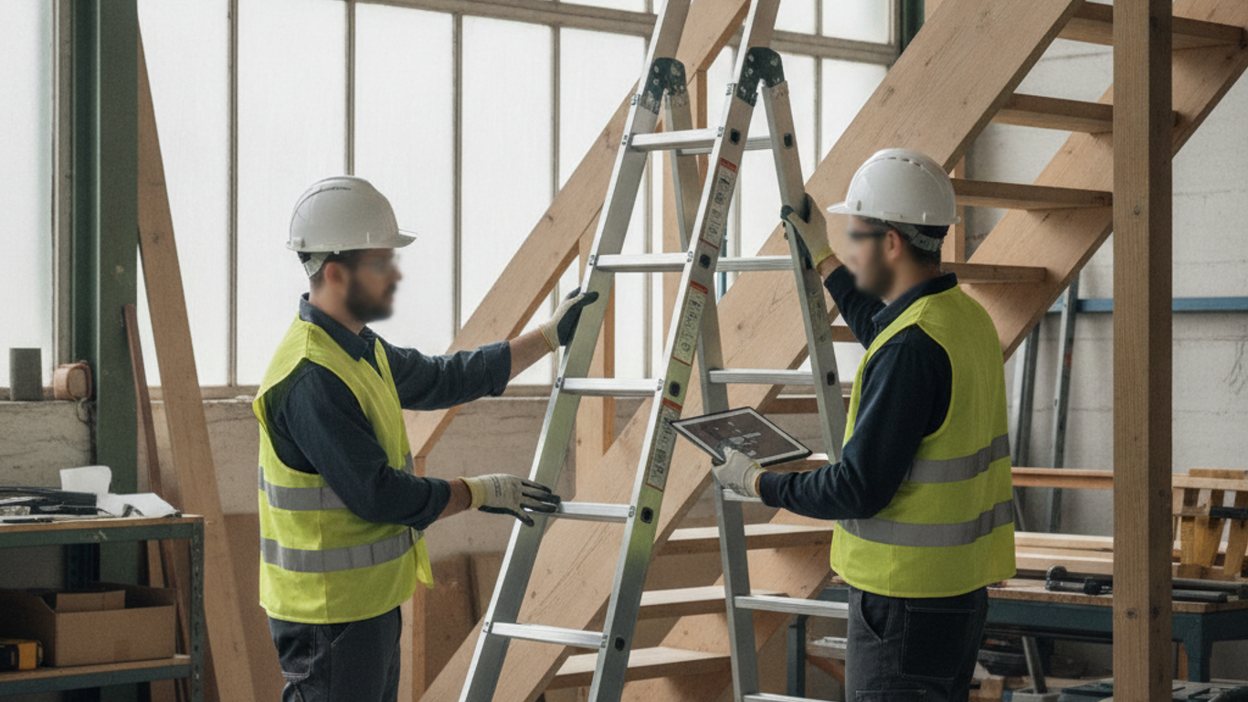 Normes NF EN 131 et conformité CE pour échelles professionnelles d'escalier