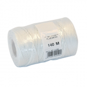 Cordeau nylon Ø 1.5mm - blanc tressé - 140 m
