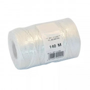 Cordeau nylon Ø 1.5mm - blanc tressé - 140 m