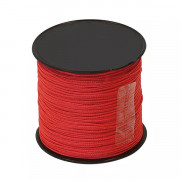 Cordeau nylon Ø 1mm - rouge tressé - 100 m