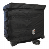 Couverture chauffante industrielle pour IBC 1000 litres 0-90°C