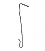 Crochet ardoise inox18/10 bosselé 13.2x2.7 pointe – 132 mm – Dimos