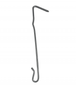 Crochet ardoise inox18/10 bosselé 13.2x2.7 pointe – 132 mm – Dimos