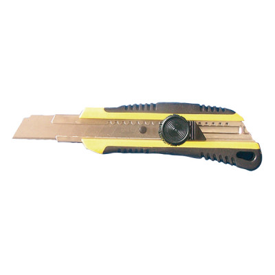 Cutter bi matière - lame 18 mm - guide lame acier inox - blocage molette