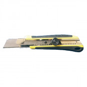 Cutter bi matière - lame 25 mm - blocage molette - par 12 pièces