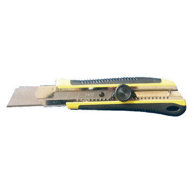 Cutter bi matière - lame 25 mm - blocage molette - par 12 pièces