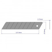 Lame cutter 25 mm cassable - étui de 10 pièces