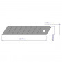 Lame cutter 25 mm cassable - étui de 10 pièces