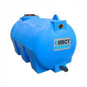 Citerne à eau de pluie horizontale pré-équipée vanne 300 litres