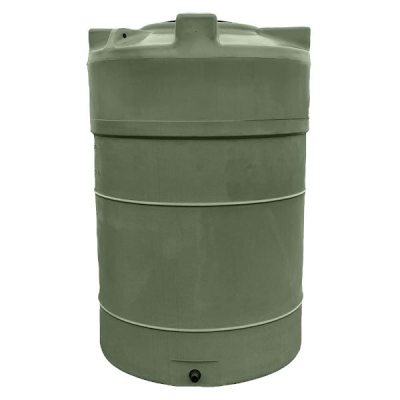 Cuve à eau de pluie 2000 L pré-équipée ronde