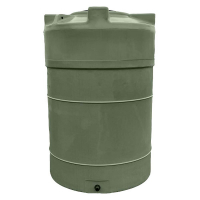 Cuve à eau de pluie 2000 L pré-équipée ronde Cuve à eau de pluie 2000 L pré-équipée ronde