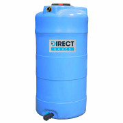 Cuve à eau de pluie verticale pré-équipée vanne de 1500  L
