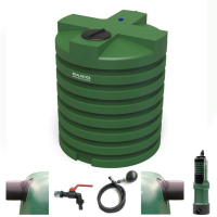 Cuve à eau ronde 5000 litres avec système de pompe pour le jardin Cuve à eau ronde 5000 litres avec système de pompe pour le jardin