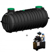 Cuve à eau enterrée complète avec pompe 5000 et 10000 litres