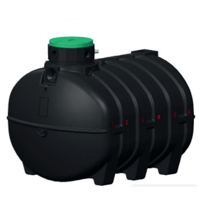Cuve de récupération d'eau de pluie équipée - 6000 L