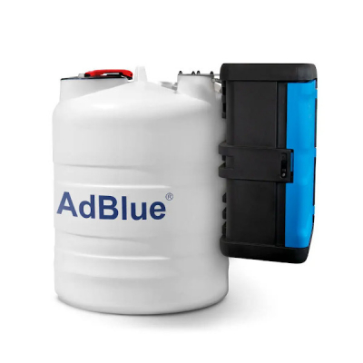 Cuve AdBlue® simple paroi  avec grande armoire 1500, 2500 et 5000 L