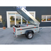 Cuve de ravitaillement et distribution essence 320 litres sur remorque