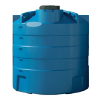 Cuve à eau potable ACS hors sol ronde verticale 3000 L