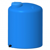 Cuve à eau potable ACS ronde aérienne avec vanne - 4000 L