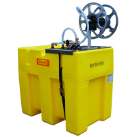 Cuve d'arrosage 600 L, équipée d'un plateau pompe et enrouleur Cuve d'arrosage 600 L, équipée d'un plateau pompe et enrouleur