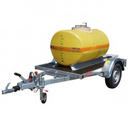 Cuve PFV Ovale sur remorque 80 km/h plateau nu