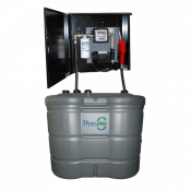 Cuve station-service PEHD double paroi GNR / FIOUL avec armoire métallique sécurisée