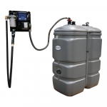 Cuve GNR, GASOIL PEHD double paroi 1000 litres avec platine mural