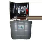 Cuve station-service 1000 et 1500 L double paroi GNR / FIOUL, armoire métallique sécurisée