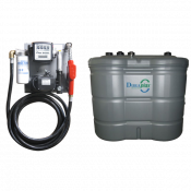 Cuve station-service PEHD 1000 L double paroi GNR / FIOUL sur platine murale