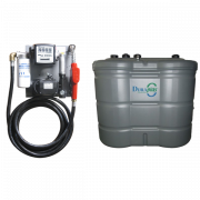 Cuve station-service PEHD 1000 L double paroi GNR / FIOUL sur platine murale