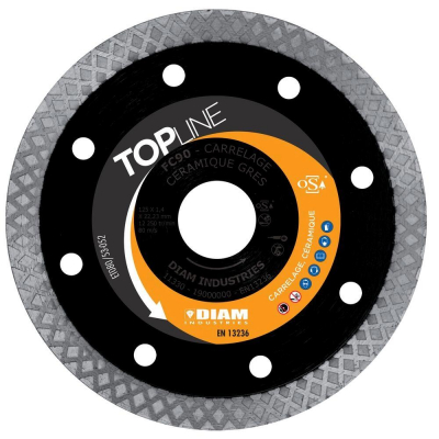 Disque diamant FC90 pour une coupe nette et précise