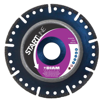 Disque diamant DC "DUO PVC" pour couper et chanfreiner simultanément