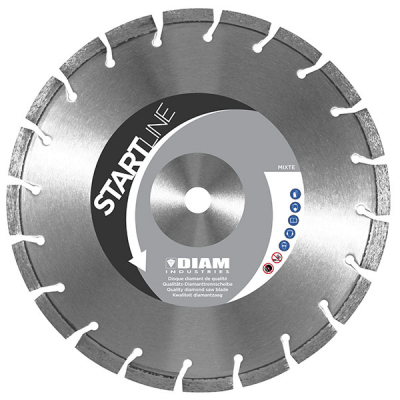 Disque Acier,Asphalte,Béton - Diamètres 300 à 400mm - 20 à 28 Segments -  20, 24 ou 28 Segments