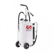 Distributeur d'huile carrossé par pompe manuelle 25 L sur roues