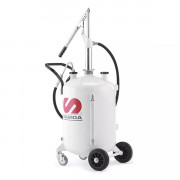 Distributeurs autonomes carrossés par pompe manuelle 70 L sur 4 roues