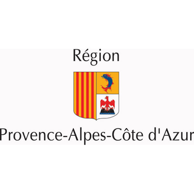 Oriflamme de région administrative Provence Alpes Côte d'Azur