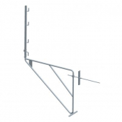 Console de façade acier 1,50 m traversée de mur – Dimos