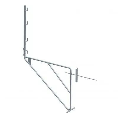Console de façade acier 1,50 m traversée de mur – Dimos