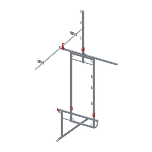 Echafaudage de toit OSSMAN® avec fixation – Alu, norme EN 13 374 C – Dimos