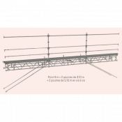 Pont couvreur R200 9,00 m linéaire complet - Acier